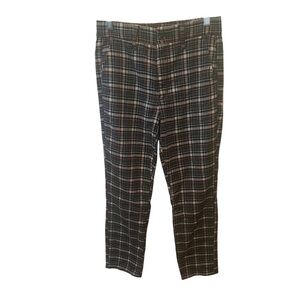 American Eagle Super‎ Hi-Rise Skinny Plaid Trousers